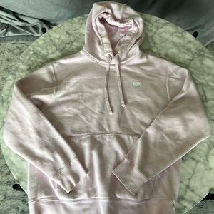 Nike light pink hoodie.